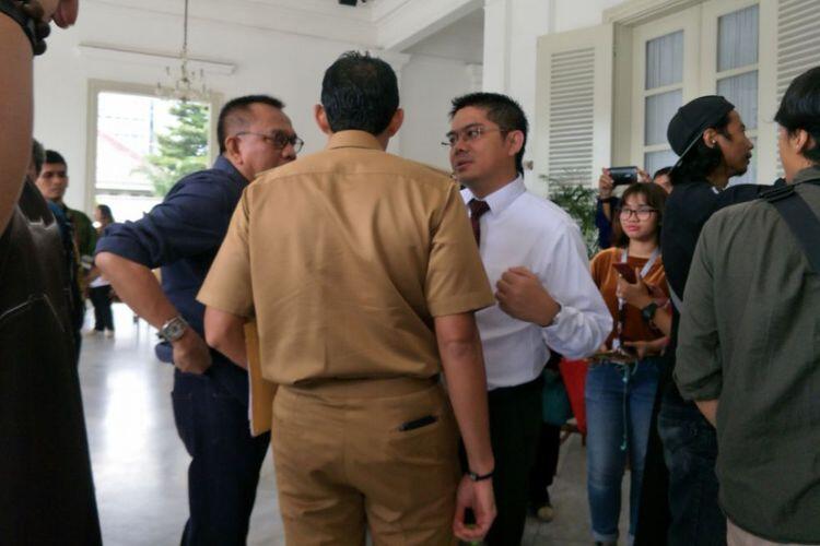 Pagi-pagi Temui Sandiaga, Taufik Tagih Agenda &quot;Coffee Morning&quot;