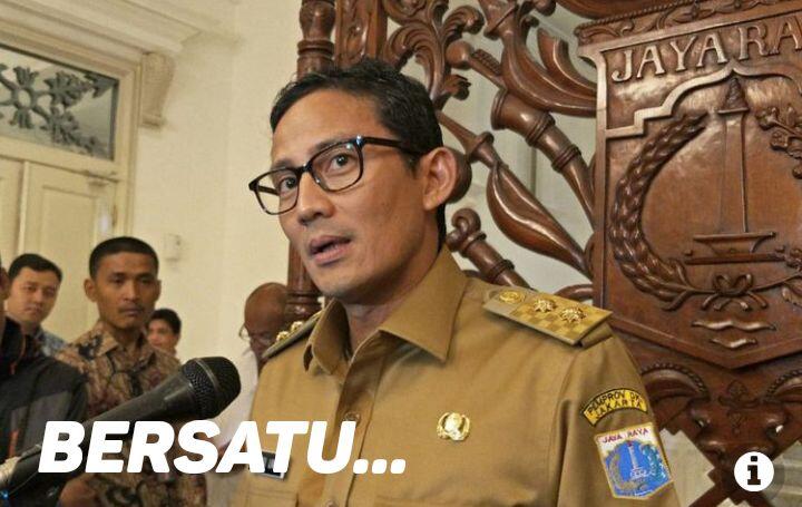 Sandiaga: Terlampau Lama Kita Dipecah Belah, Sekarang Saatnya Bersatu
