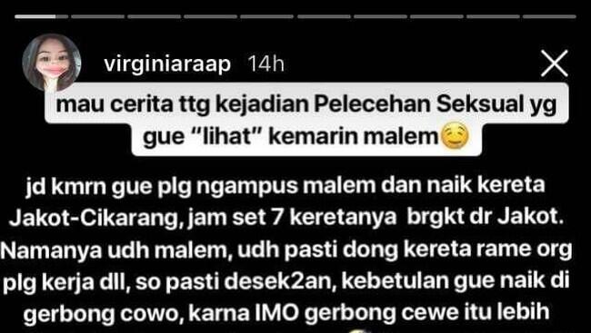 Tas Tertinggal, Pelaku Pelecehan Seksual di KRL Belum Diketahui