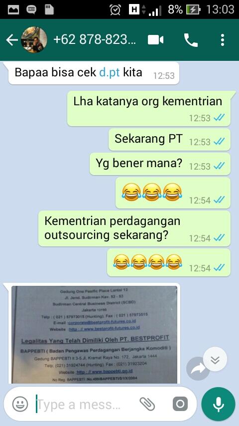 TRIT NGAKAK, NAMA KEMENTRIAN PERDAGANGAN DI CATUT TAPI KANTOR NYA DI PACIFIC PLACE 