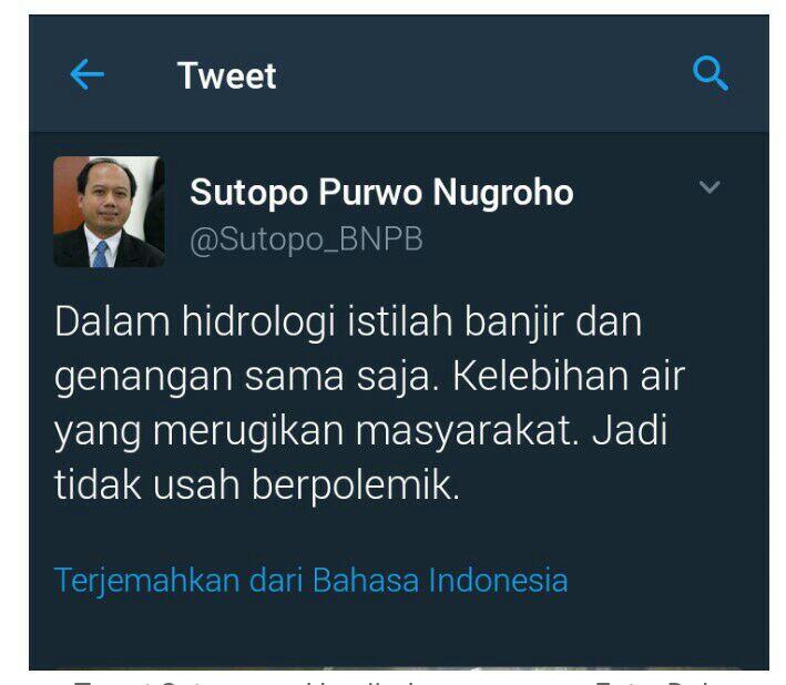 Mana Sih Banjirnya? Cuman Genangan Doang..