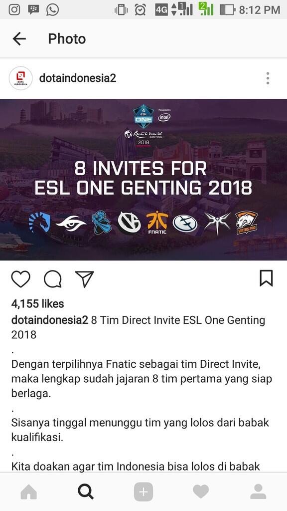 Cari teman liburan ke ESL ONE GENTING 2018 26 - 28 JANUARY 2018