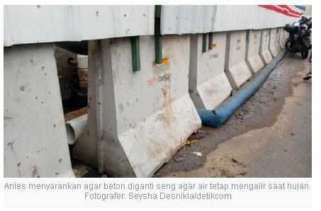 Genangan MT Haryono, Anies: Beton LRT Halangi Aliran Air