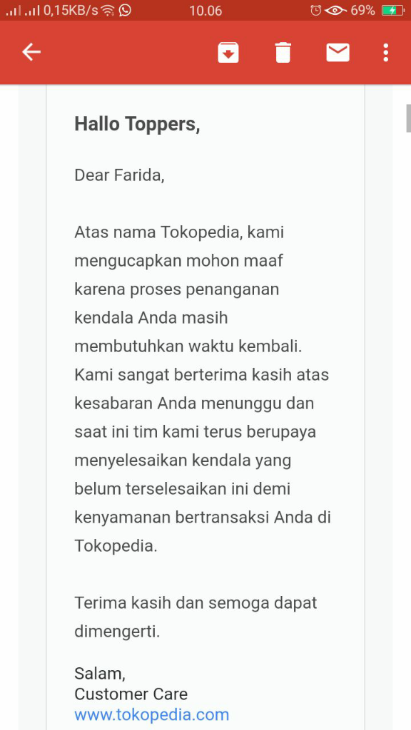 SURAT TERBUKA UNTUK TOKOPEDIA