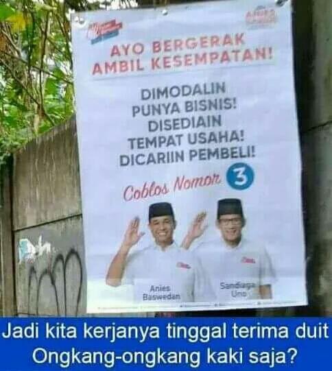 Sandiaga: Dari Awal Sekali, Kami Tak Pernah Berjanji Beri Modal OK OCE

