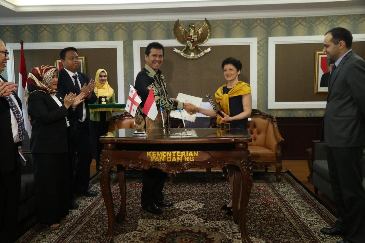 Tingkatkan EoDB Indonesia Lakukan MoU Dengan Georgia