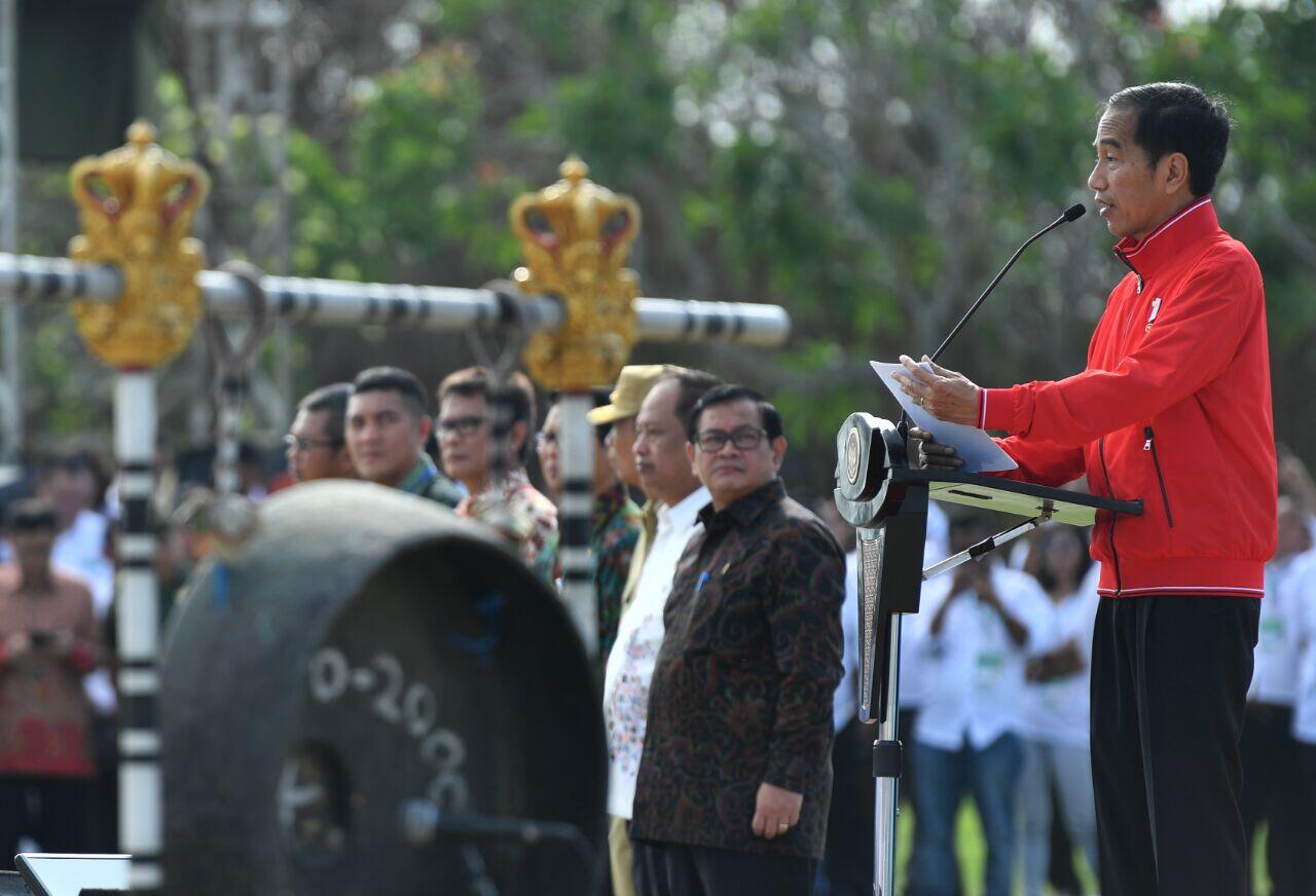 Presiden Jokowi Hadiri Rakornas PDI Perjuangan