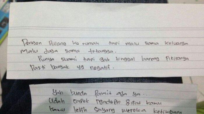 Korban Mutilasi di Karawang Sempat Tulis Sepucuk Surat, Ini Isinya