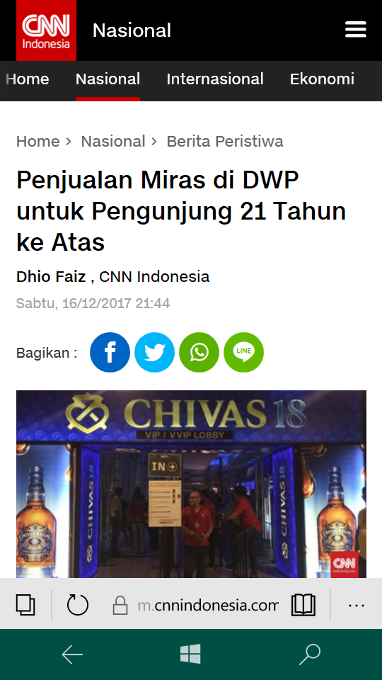 Menanggapi DWP, Gak Cuman Anak Dugem yang Doyan Mabok!