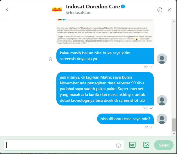 Kecewa dengan pelayanan CS Indosat Ooredoo