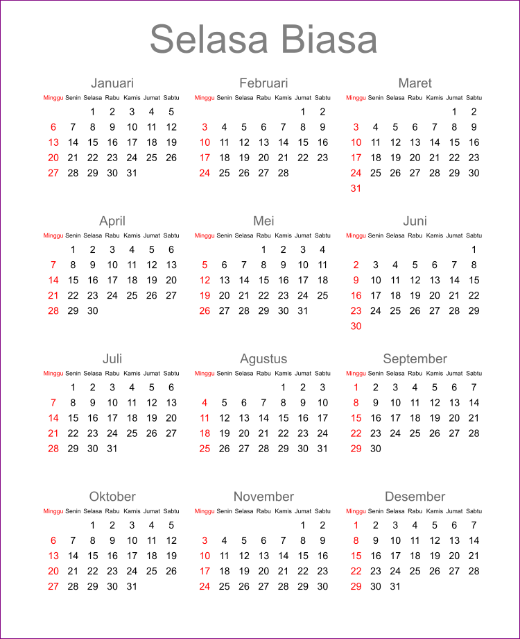 Siklus 400 Tahun Kalender Greogrian dan Serba-Serbi Kalender Lainnya