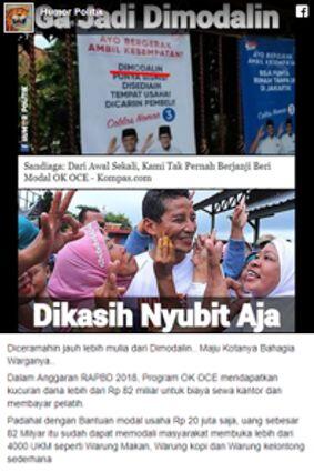 Sandiaga: Sejak Awal OK OCE Tak Bakal Beri Modal ke Warga