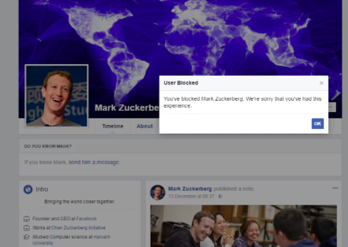 Akhirnya, Akun Facebook Zuckerberg Bisa Diblokir