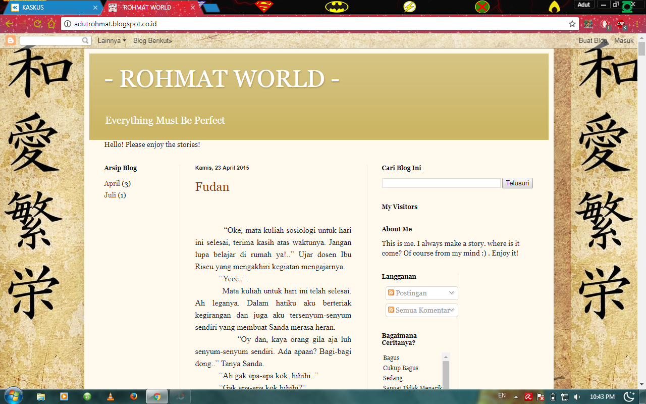 What's on My BLOG? Apa yang should I lakukan?