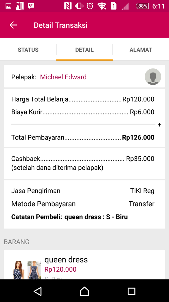 Cash back bukalapak gak masuk