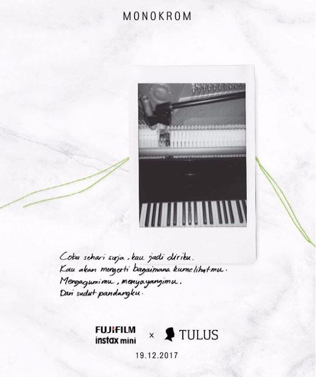 Fujifilm dan Tulus Punya Kolaborasi Istimewa Nih, Gan!