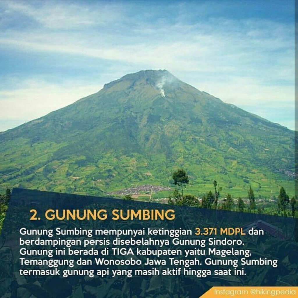 7 Gunung Tertinggi Di Jawa Tengah