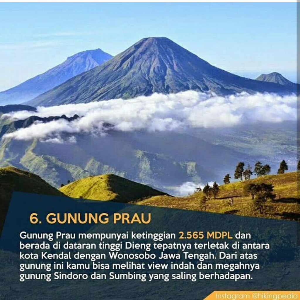 7 Gunung Tertinggi Di Jawa Tengah