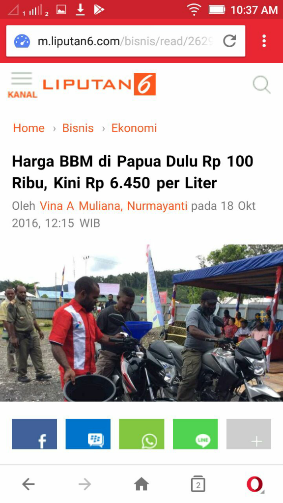 Beredar Foto Struk Pembelian BBM di Papua, Harga yang Tertulis Jadi Viral