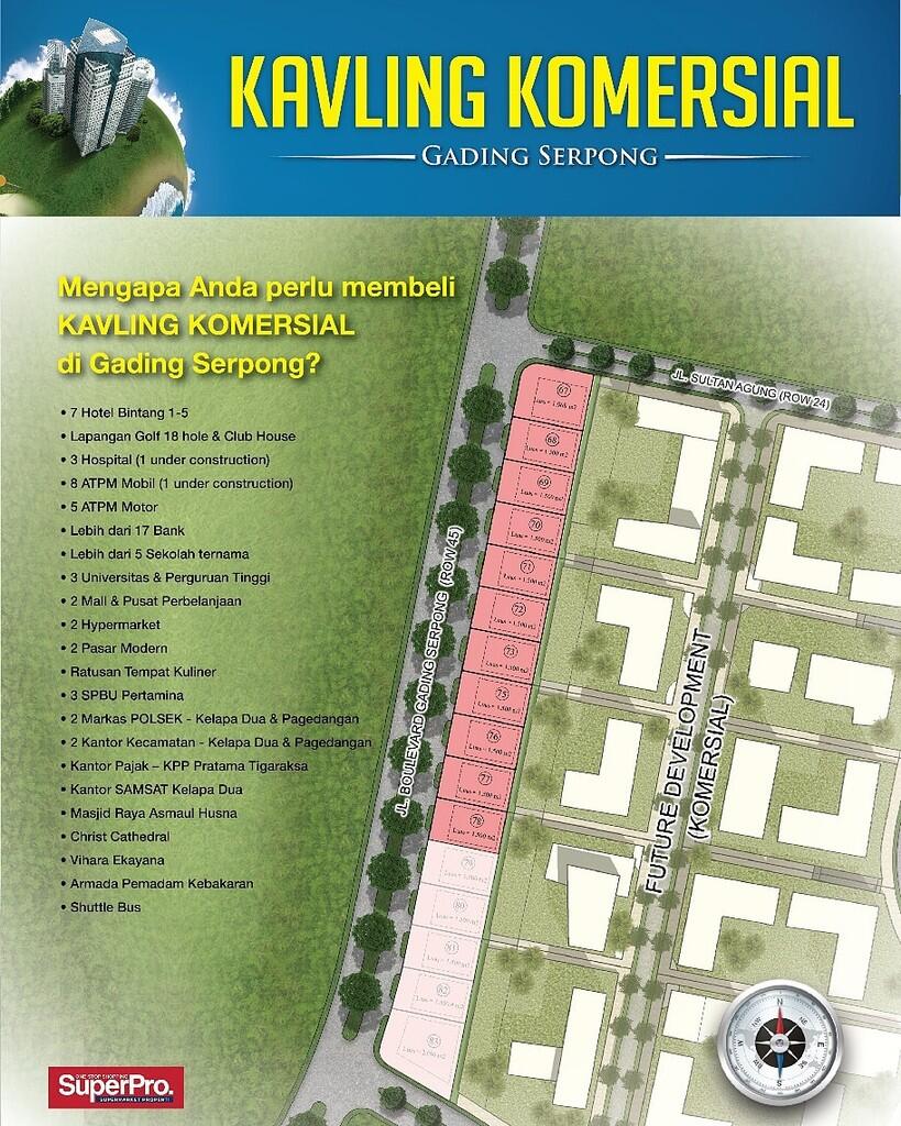 KAVLING KOMERSIAL GADING SERPONG