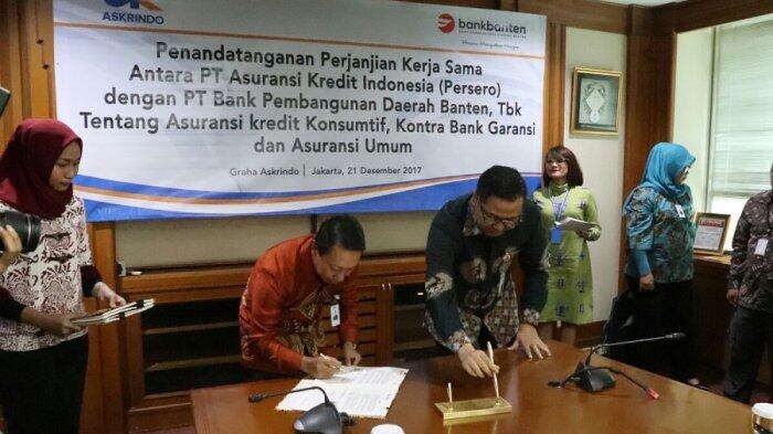 Bank Banten Kini Jadi Agen Pemasar Produk Asuransi Kredit Askrindo