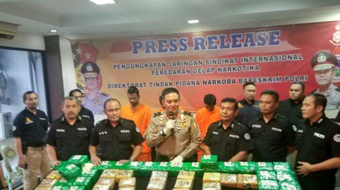 Polri Gagalkan Penyelundupan Sabu-sabu 10 Kilogram