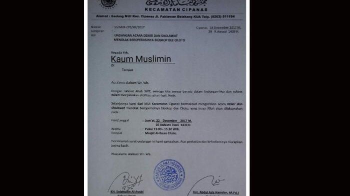 Tokoh Agama dan Ulama Tolak Peresmian Gedung Bioskop di Ciloto Cianjur