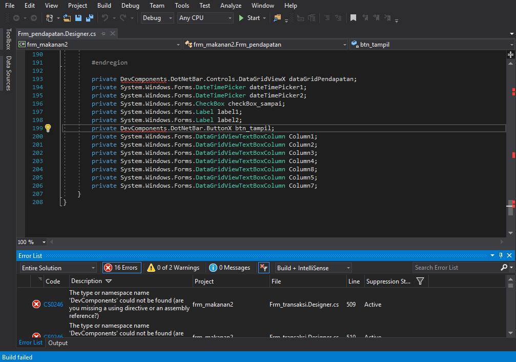 &#91;ASK&#93; Toolbox tidak muncul di Visual Studio