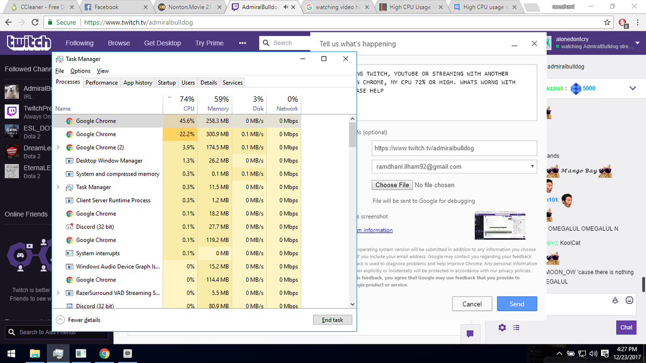 (Help) CPU Spike ketika streaming video