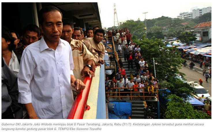 Blok G Tanah Abang yang Dipromosikan Jokowi Bakal Dirobohkan