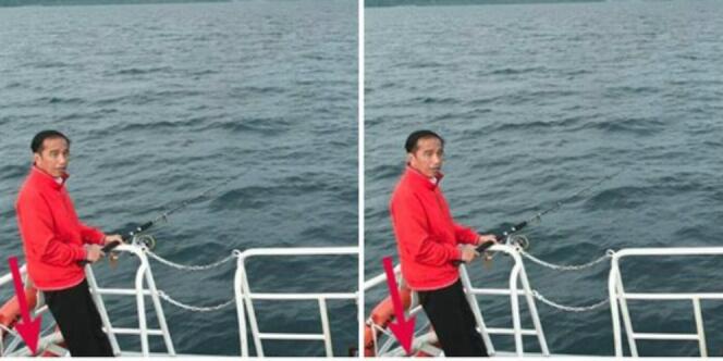 Sandal Presiden Jokowi Saat Memancing Jadi Sorotan Warganet