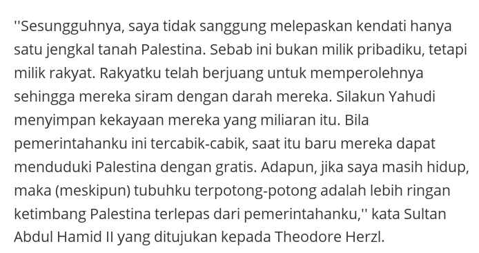 Yerusalem adalah simbol toleransi beragama,bukan sebaliknya!!!