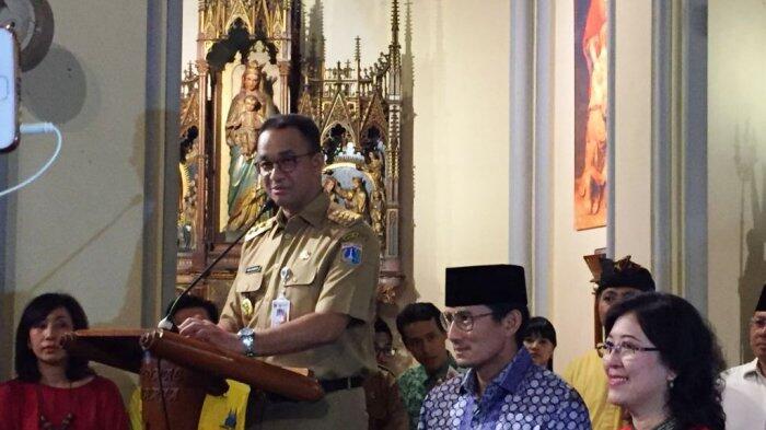 Sambangi Gereja Katedral, Anies: Selamat Hari Natal Untuk Semuanya