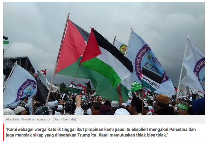 Persatuan Gereja Indonesia Akui Kedaulatan Palestina
