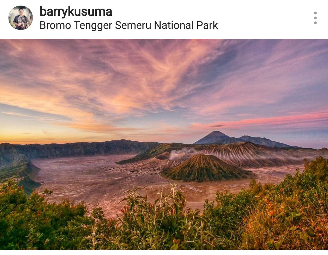 Caption Ig Keren Gunung Bromo | Captionseru