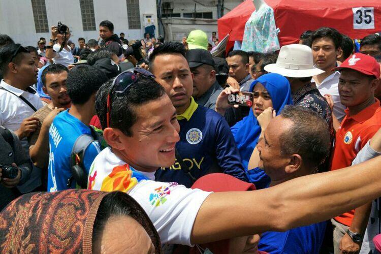 60 Menit Sandiaga dan Lulung di Tanah Abang...