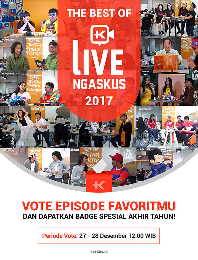 Episode LIVE Ngaskus Mana Sih yang Jadi Favorit Kalian, Gan Sis?