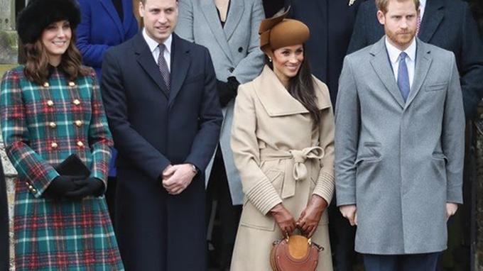 Rayakan Natal Bersama, Begini Gaya Busana Kate Middleton dan Meghan Markle