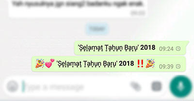 Cara Asyik Bikin Ucapan 'Selamat Tahun Baru' Di WhatsApp (Aneka Font)