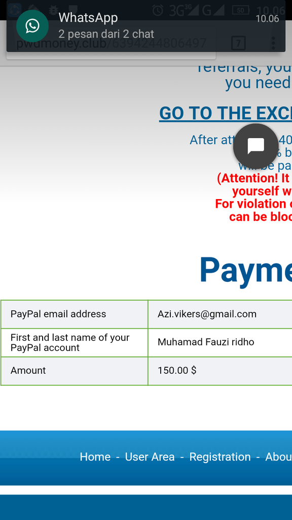 Mendapatkan dollar dengan sangat mudah