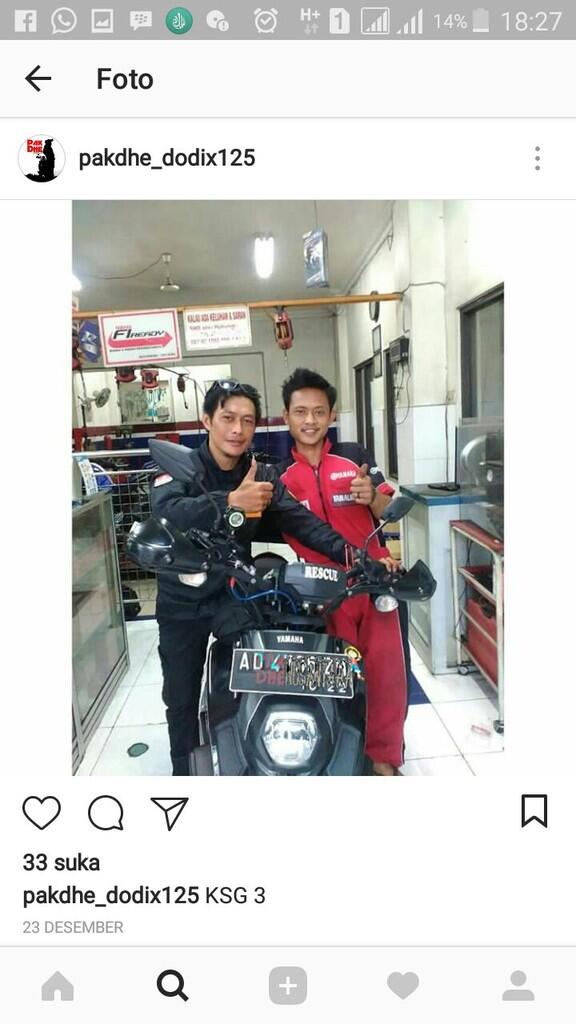 Pencuri ber plat AD4735ZH motor new x ride 125 - IG : pak_dhe_dodik 