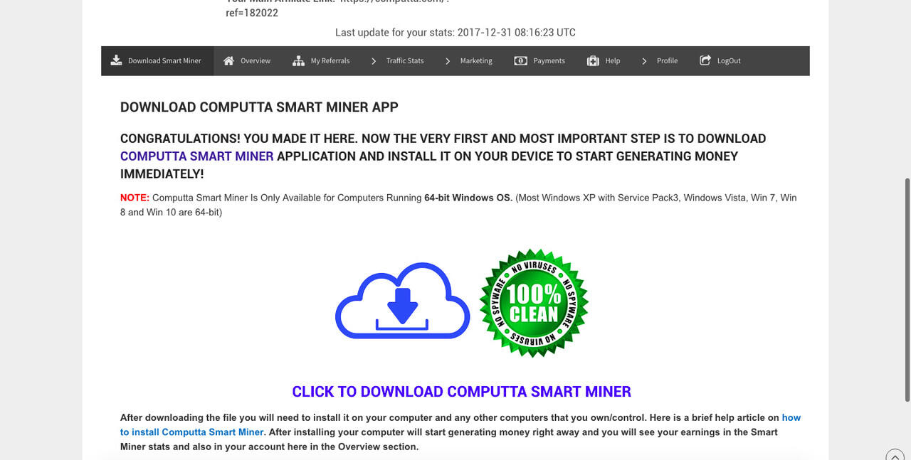[ bonus $12] Computta, menambang bitcoin dengan mudah.