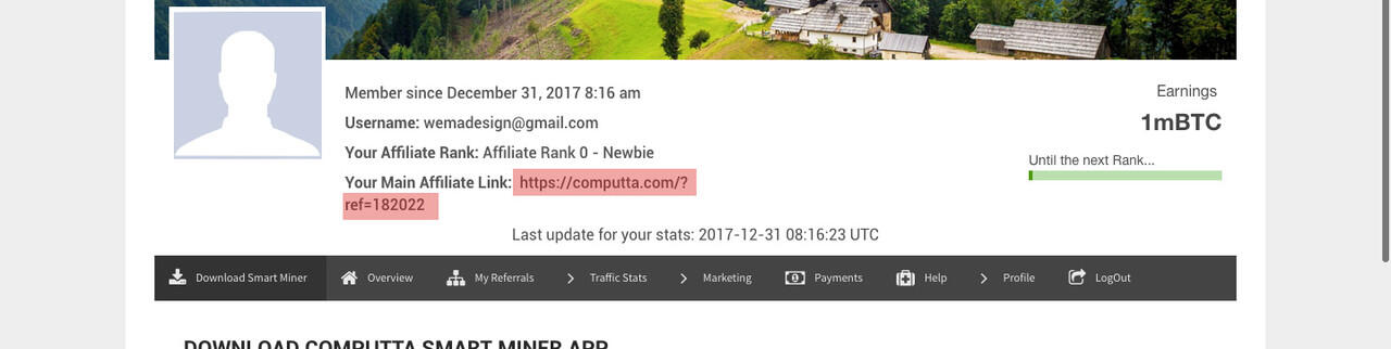 [ bonus $12] Computta, menambang bitcoin dengan mudah.