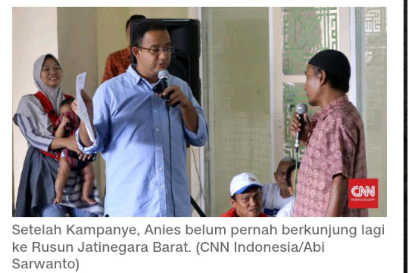 Berharap Datangnya Perubahan Dari Anies-Sandi di Kampung Pulo