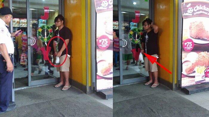 Cowok Ini Bawa Plastik dan Setangkai Bunga Untuk Pacar, tapi Endingnya Bikin Sedih