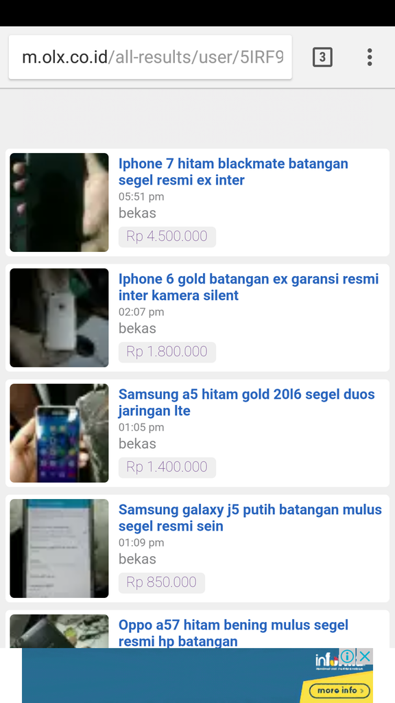 Hati-Hati Penipuan OLX BNI 0443119434 Rinto Ananda Blitar