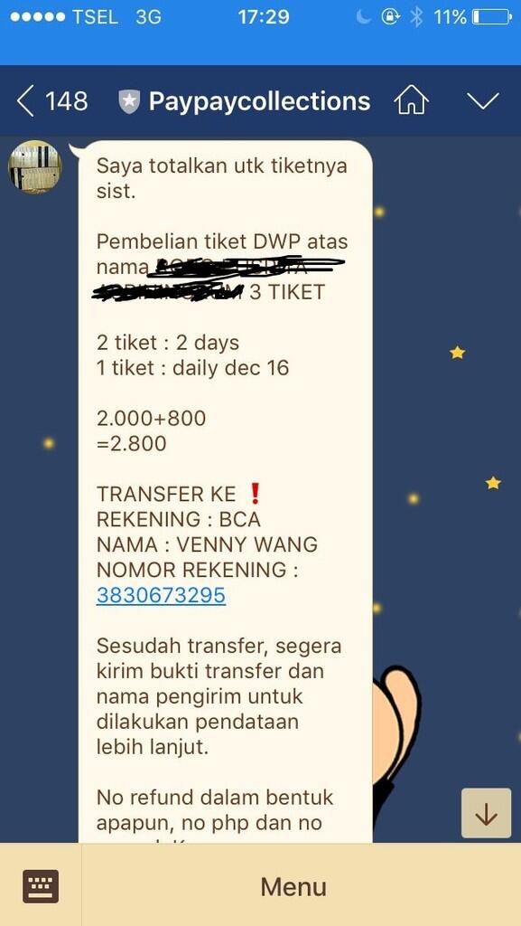 &#91;PENIPUAN!!!&#93; REK. B.C.A 3830673295 An Venny Wang / VENNY WANG