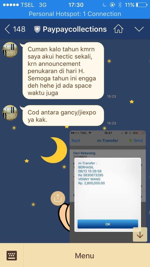 &#91;PENIPUAN!!!&#93; REK. B.C.A 3830673295 An Venny Wang / VENNY WANG