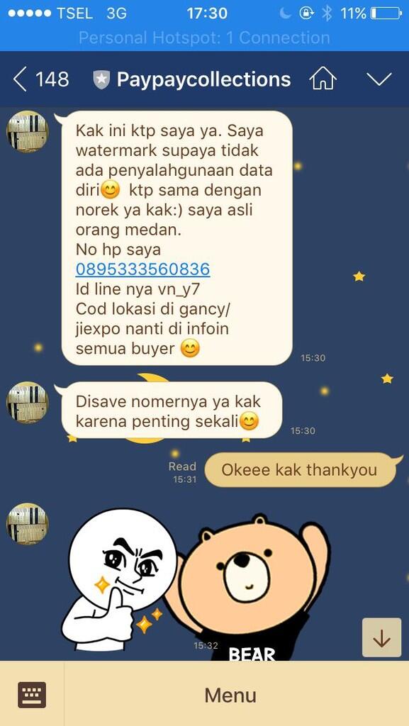 &#91;PENIPUAN!!!&#93; REK. B.C.A 3830673295 An Venny Wang / VENNY WANG