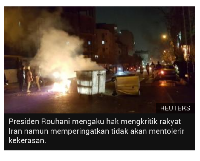 Unjuk Rasa Iran, 10 Orang Tewas Menurut Stasiun TV Pemerintah
